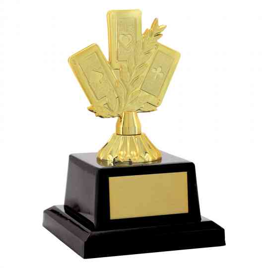 Troféu de Torneios e Campeonatos Dourado Baralho 