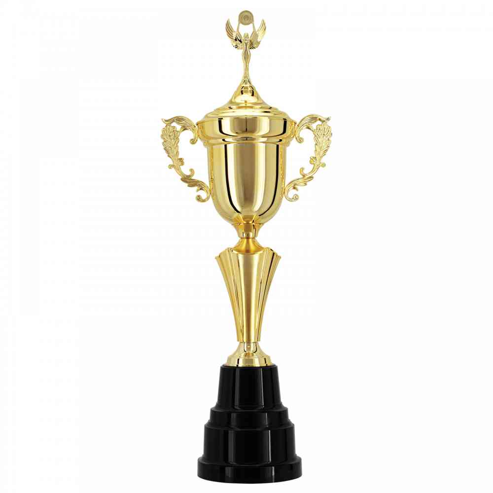 Troféu com taça dourada universal em 3 tamanhos Troféu com taça dourada universal em 3 tamanhos